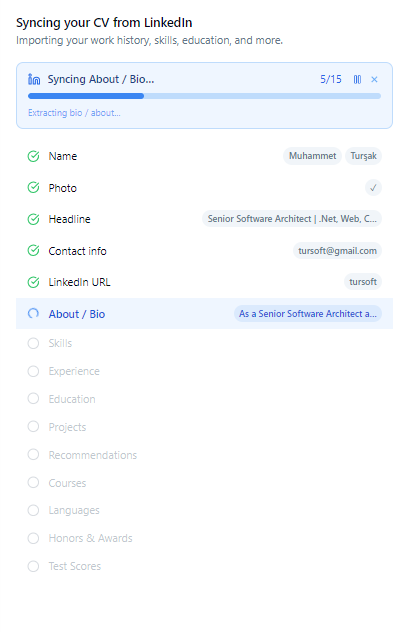 LinkedIn CV Sync — Best JobFinder app screenshot