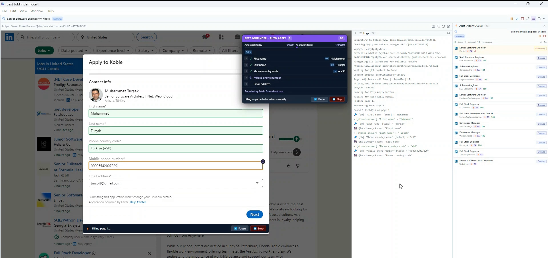 Automation You Can Audit — Best JobFinder app screenshot